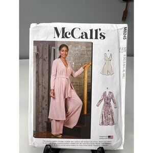 McCalls M8245 Sewing Pattern Romper Jumpsuit Robe Size XS M L XL XXL Uncut